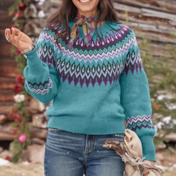 New Sundance fair isle wool
Blend sweater - Picture 1 of 7
